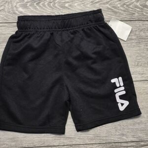 New Fila Kid's Boys Athletic Black Shorts